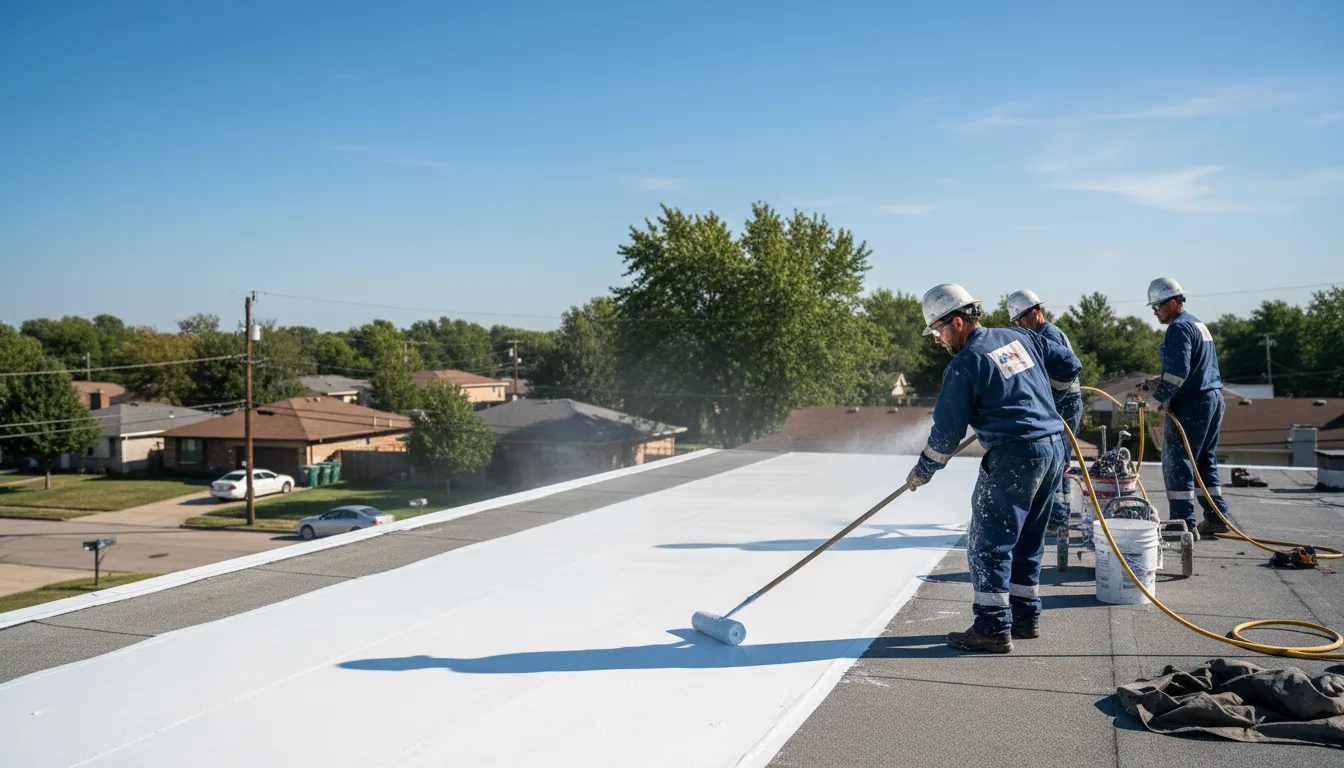 Commercial roof coating in Latexo, TX near me
